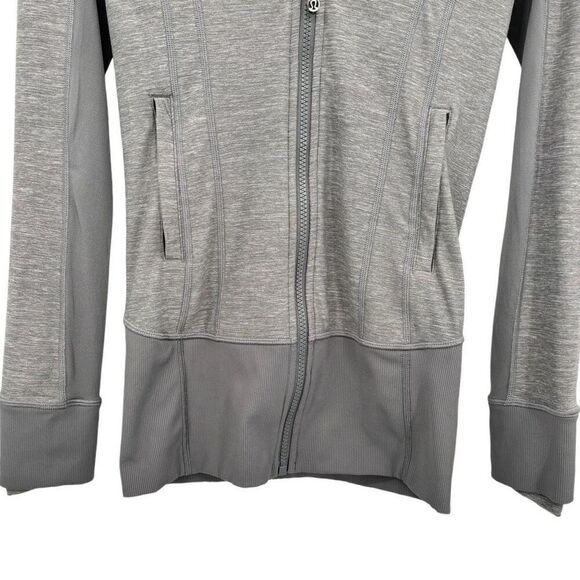 Lululemon Daily Practice Jacket Heathered Slate Size 2 - Picture 7 of 11